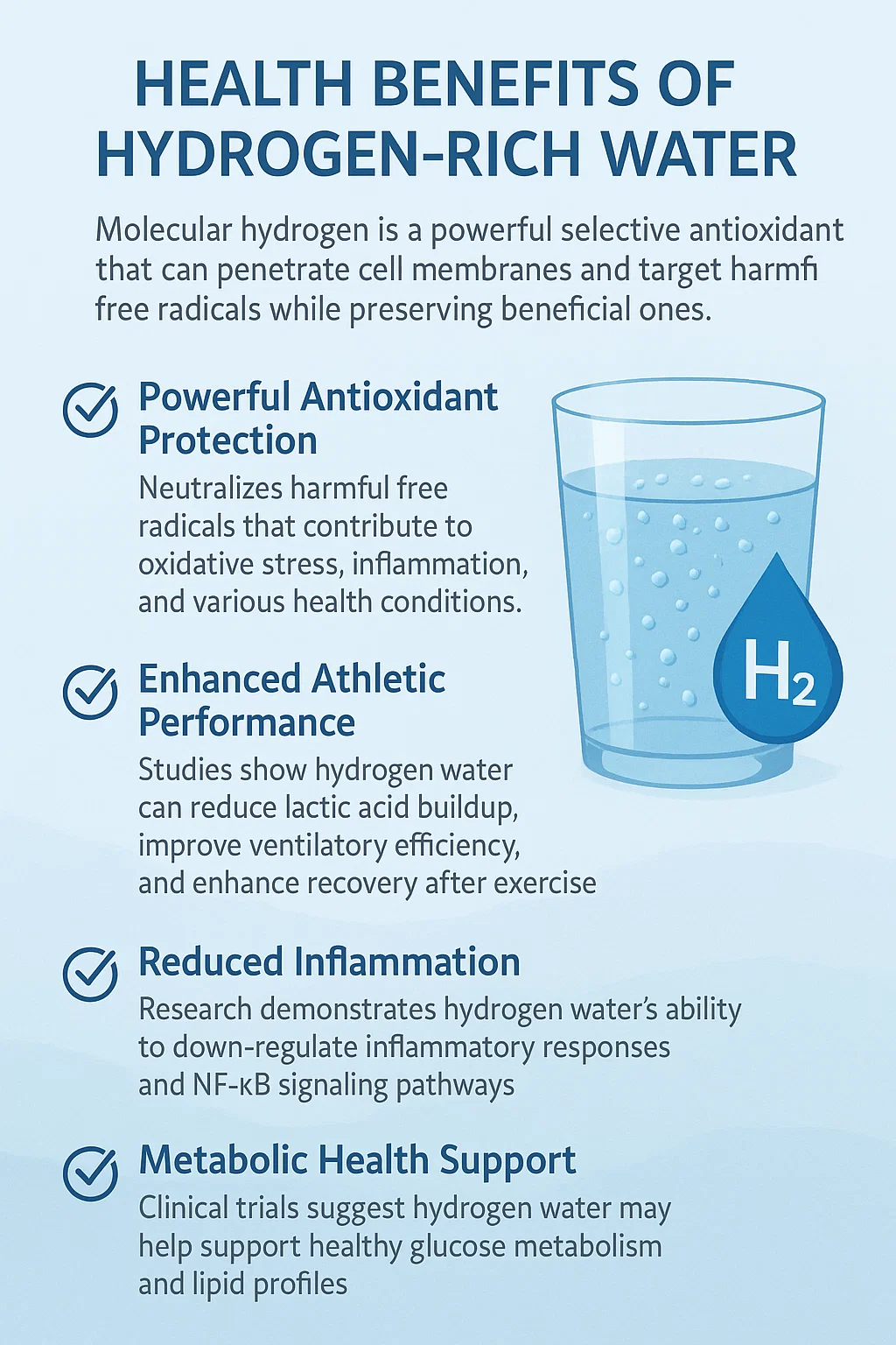 Health Benefits of Hydrogen-Rich Water